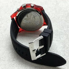Armani Exchange Outerbanks AX1338 Men's Chronograph Watch – Black Dial with Black Silicone Strap