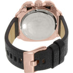 Diesel DZ7346 BAMF Chronograph Men's Watch – Black Dial & Black Leather Strap