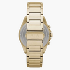 Armani Exchange Drexler AX2602 Men's Chronograph Watch – Gold Dial with Gold Stainless Steel Strap