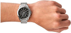 Armani Exchange Drexler AX2600 Men's Chronograph Watch – Black Dial with Silver Stainless Steel Strap