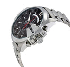 Diesel DZ4308 Mega Chief Chronograph Men's Watch – Black Dial & Silver Stainless Steel Strap