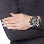Diesel DZ7344 BAMF Chronograph Men's Watch – Gray Dial & Gray Stainless Steel Strap