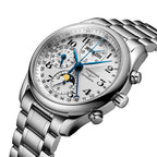 longines Master Collection Chronograph Moonphase 40mm - Silver on Bracelet