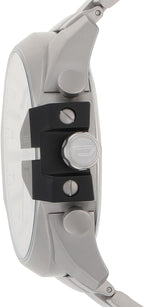 Diesel DZ4501 Mega Chief Chronograph Men's Watch – Silver Dial & Silver Stainless Steel Strap