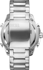 Diesel DZ4417 Mega Chief Chronograph Men's Watch – Blue Dial & Silver Stainless Steel Strap