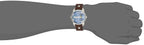 Diesel DZ7321 Mini Daddy Chronograph Men's Watch – Light Blue Dial & Brown Leather Strap