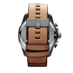 Diesel DZ7394 Mr. Daddy 2.0 Chronograph Men's Watch – Silver Dial & Brown Leather Strap