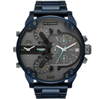 Diesel DZ7414 Daddy 2.0 Chronograph Men's Watch – Grey Dial & Blue Stainless Steel Strap