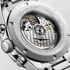 longines Conquest Automatic Chronograph 42mm - Silver on Bracelet