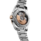 longines Conquest 30mm - Green w/ Pink Gold Bezel on Bracelet