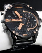 Diesel DZ7312 Big Daddy Chronograph Men's Watch – Black Dial & Black Stainless Steel Strap