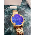 Diesel DZ7347 Mr. Daddy Chronograph Men's Watch – Blue Dial & Gold Stainless Steel Strap