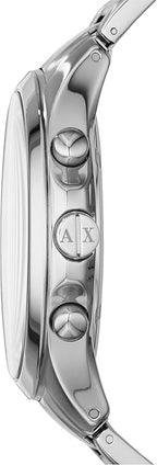 Armani Exchange Hampton AX2152 Men's Chronograph Watch – Black Dial with Silver Stainless Steel Strap