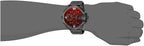 Diesel DZ7373 Uber Chief Chronograph Men's Watch – Red Dial & Black Steel Strap