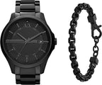Armani Exchange Hampton AX2104 Men's Chronograph – Black Dial with Black Stainless Steel Strap
