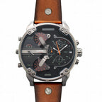 Diesel DZ7332 Mr. Daddy 2.0 Chronograph Men's Watch – Black Dial & Brown Leather Strap