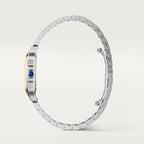 Santos De Cartier Watch | 27mm, Two-Tone Steel & 18K Yellow Gold, Steel, Silver Dial