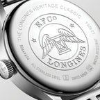 longines Heritage Classic Sector Dial 38.5mm - Black on Bracelet