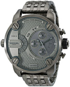 Diesel DZ7263 Little Daddy Dual Time Chronograph Men's Watch – Grey Dial & Stainless Steel Strap