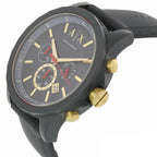Armani Exchange Outerbanks AX1335 Men's Chronograph Watch – Blue Dial with Blue Silicone Strap