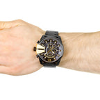 Diesel DZ4338 Mega Chief Chronograph Men's Watch – Black Dial & Black Stainless Steel Strap