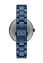 Armani Exchange Cayde AX2702 Men's Analog Watch – Blue Dial with Matching Blue Stainless Steel Strap