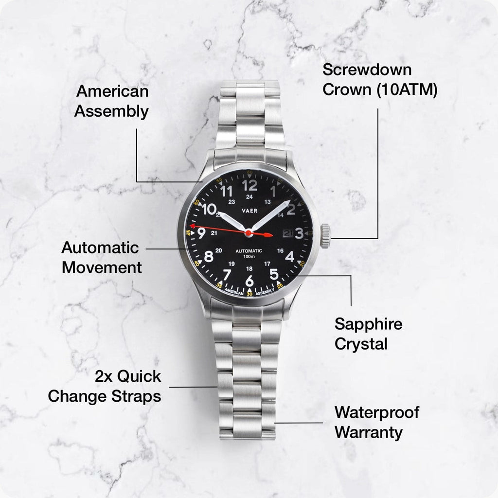 A5 Field Black Auto - 40mm USA
