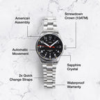 A5 Field Black Auto - 40mm USA