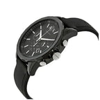 Armani Exchange Outerbanks AX1326 Men's Chronograph Watch – Black Dial with Black Silicone Strap