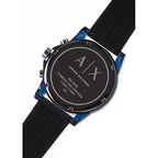 Armani Exchange Outerbanks AX1339 Men's Chronograph Watch – Black Dial with Black Silicone Strap