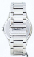 Armani Exchange Hampton AX2103 Men's Chronograph Watch – Black Dial with Silver-Tone Stainless Steel Strap