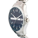 Armani Exchange Hampton AX2132 Men's Chronograph – Blue Dial with Silver Stainless Steel Bracelet