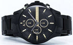 Armani Exchange Hampton AX2164 Men's Chronograph Watch – Black Dial with Black Stainless Steel Strap