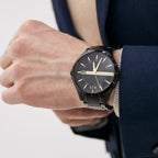 Armani Exchange Hampton AX2413 Men's Chronograph – Black Dial with Black Stainless Steel Strap