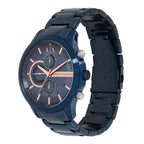 Armani Exchange Hampton AX2430 Men's Chronograph Watch – Blue Dial with Blue Stainless Steel Strap