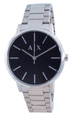 Armani Exchange Cayde AX2700 Men's Analog Watch – Black Dial with Silver Stainless Steel Bracelet