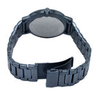 Armani Exchange Cayde AX2702 Men's Analog Watch – Blue Dial with Matching Blue Stainless Steel Strap