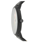 Armani Exchange Cayde AX7120 Men's Analog Watch – Black Dial with Black Leather Strap