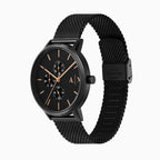 Armani Exchange Cayde AX2716 Men's Chronograph – Black Dial with Black Mesh Stainless Steel Strap