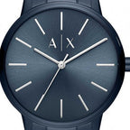 Armani Exchange Cayde AX2702 Men's Analog Watch – Blue Dial with Matching Blue Stainless Steel Strap