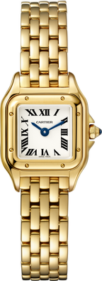 Panthère de Cartier Mini Model | 19mm, 18K Yellow Gold, Silver Dial, Ref. WGPN0048