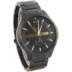 Armani Exchange Hampton AX2121 Men's Chronograph Watch – Black Dial with Black Stainless Steel Strap