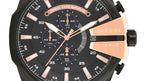 Diesel DZ4309 Mega Chief Chronograph Men's Watch – Black Dial & Black Stainless Steel Strap
