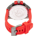 Diesel DZ4427 Mega Chief Chronograph Men's Watch – Black Dial & Red Silicone Strap