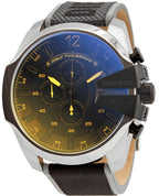 Diesel DZ4523 Mega Chief Chronograph Men's Watch – Black Dial & Grey Nylon Strap