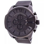 Diesel DZ4527 Mega Chief Chronograph Men's Watch – Black Dial & Black Mesh Strap