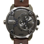 Diesel DZ7258 Little Daddy SBA Men's Watch – Grey Dial & Brown Leather Strap