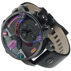 Diesel DZ7270 Badass Chronograph Men's Watch – Anthracite Dial & Black Leather Strap