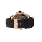 Diesel DZ7282 Little Daddy Men's Watch – Black & Gold Dial & Black Leather Strap