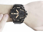 Diesel DZ7312 Big Daddy Chronograph Men's Watch – Black Dial & Black Stainless Steel Strap